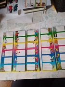 Kolekcjonerskie naklejki na zeszyty z lat 90 tych