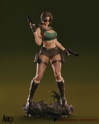 Figurka druk 3D żywica " Lara Croft - F1722 " - 150 mm