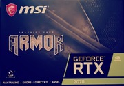 MSI GeForce RTX 2070 ARMOR 8GB GDDR6 | IDEALNY STAN | BOX | 65°C