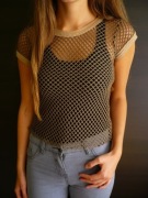 Kup 3 rzeczy zapłać za 2, Koszulka lub top siatkowany siatka xs 34