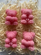 Świeczka Miś Prezent Urodziny Walentynki Dzień Babci, Dzień Matki Chrzest 