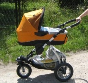 X-lander 3 kołowy wózek 3w1 - leżący gondola+spacerowy+fotelik do samochodu