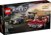 LEGO 76903 Samochód wyścigowy Chevrolet Corvette C8.R i 1968 Chevrolet