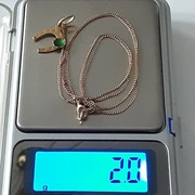 Złoty  komplet-wisiorek