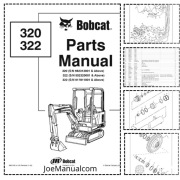 Koparka Bobcat 320 322 Parts Catalog Manual Katalog części