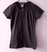 Bluzka ciemno szara roz.XS wymiary opis firmy fruit of the Loom