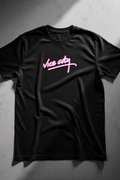 Męska Czarna Koszulka M Vice City GTA | Prezent dla Chłopaka, Gracza