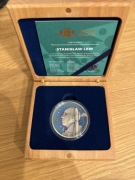Moneta srebrna 10 euro Malta Stanisław Lem Mistrz Fantastyki 2oz Ag 999