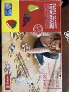 Puzzle drewniane pociąg alfabet