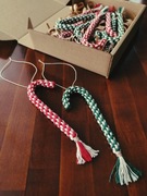 Zawieszka CZERWONA świąteczna na choinkę, Boże Narodzenie, Laska cukierkowa