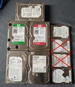 Mieszane dyski twarde 3,5/2,5 cala pojemności od 320GB do 2TB