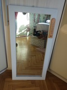 Lustro szklane w drewnianej ramie, hand made, od szklarza