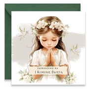 SKŁADANE ZAPROSZENIE NA KOMUNIĘ ŚWIĘTĄ 12