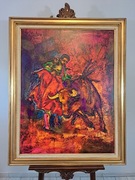 Matador na Corridzie - ciekawy obraz akrylowy