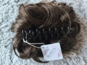 Kok 100% naturalne włosy Ruwiss – Gęsty Messy Bun, Brąz, Nr: 23