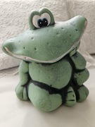 Figurka ceramiczna ozdoba ceramika unikat żaba ceramiczna