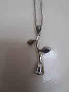 Lacuszek różą srebra 