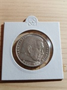 Moneta 5 Marek z 1935 z wizerunkiem Paula von Hindenburga srebro 0/900