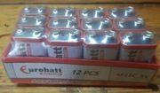 Baterie 9V 12 sztuk 