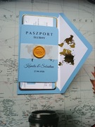 Zaproszenie na ślub paszport bilet lotniczy