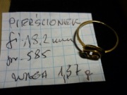 złoty pierścionek pr. 585