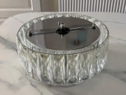 NOWA Lampa Sufitowa Glamour Kryształowa LED Chrom Plafon Crystal