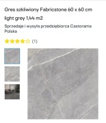 Gres szkliwiony Fabricsone 60 x 60 light grey