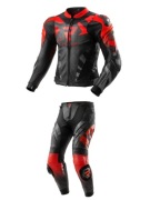 KOMBINEZON MOTOCYKLOWY DWUCZĘŚCIOWY REBELHORN INFERNO CZARNO-CZERWONY nowy