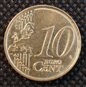 Niemcy. 10 eurocentów.2022G.