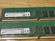 Pamięci Micron  2x8Gb 16Gb DDR4 PC4 2400T dual channel