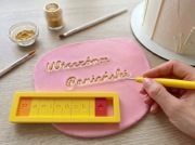 Stemple stempelki alfabet do tortu literki 98el polskie znaki ROMANTIC