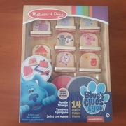 MELISSA&DOUG Zestaw drewnianych pieczątek, pieczatki, stempelki