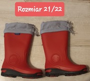 kalosze czerwone rozmiar 21/22