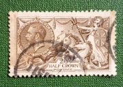 Seahorses. 2/6 Half Crown. Jerzy V. Koniki morskie Anglia, Wielka Brytania