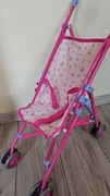 Wózek dla lalek różowym spacerówka składany new born baby 3+