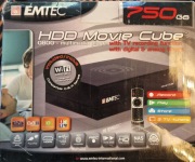 Emtec Q800 MOVIE BOX funkcja NAS HDD 750GB odtwarzacz nagrywarka WIFI