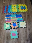 Puzzle piankowe (mata)-2 rozmiary: 9szt w rozm.28x28 i 80 szt w rozm.13x13