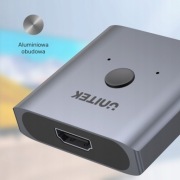 Unitek Dwukierunkowy przełącznik HDMI 2.0 4K oraz 2 kable HDMI na HDMI