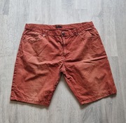 Męskie krótkie spodenki czerwony pomarańczowy INEXTENSO rozmiar 50