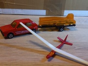 Majorette piękny zestaw Vw Golf I z szybowcem OKAZJA!