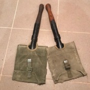 Łopatka piechoty PRL saperka WP pokrowiec