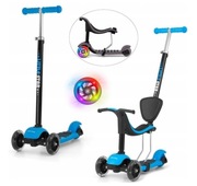 Milly Mally SCOOTER LITTLE 3w1 Star Blue rowerek jeździk hulajnoga dziecko