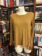 H&M - j.nowa dzianina sweterek musztardowa 38/40!