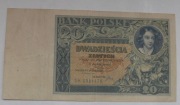 Banknot 20  zł Polska  1931 r  DH 6581470    stan 3/3+