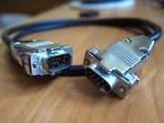 Metalowy kabel DB9 męski do DB15 / VGA męski ze zmiennymi końcówkami 90 cm