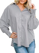 Bluzka damska YNIQUE w paski z długim rękawem elegancka koszula M