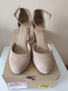 Buty Pier One Czółenka Welur r.39 Używane Wada