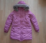 Kurtka zimowa dłuższa płaszczyk dla dziewczynki 164