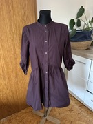 Zara 40 L burgundowa tunika sukienka bordo cotton