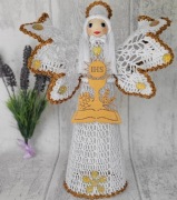 Pamiątka Pierwszej Komunii-Anioł ręcznie wykonany 35cm 
